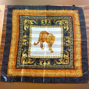 3/$15 Beautiful Square Leopard Decorative Bandana Hankerchief or Small Tapestry